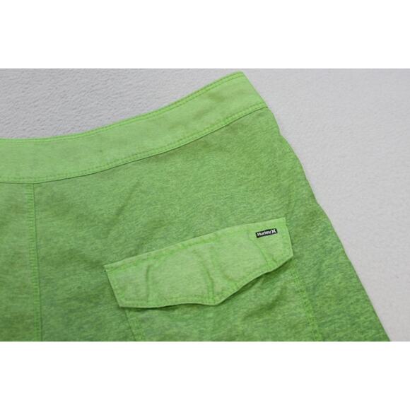 Hurley Graphic Board Shorts Green Athletic Water Swim Surf Mens 34 - Picture 5 of 6